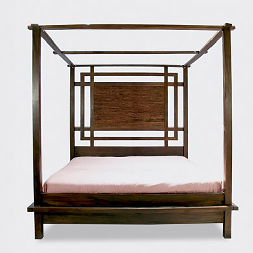 Kobe Canopy Platform Bed - Tansu.Net
