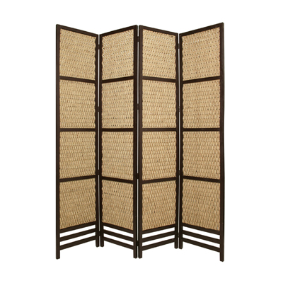 Braided Rope Four Panel Screen