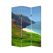 Hawaiian Coast Three Panel Screen