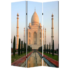 Taj Mahal Three Panel Screen